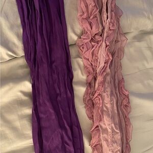 Purple and Pink Scarves